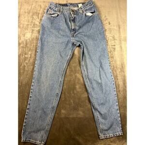 Levis 951 Jeans Womens size 12 Blue relaxed fit tapered leg Denim Orange tab Mom